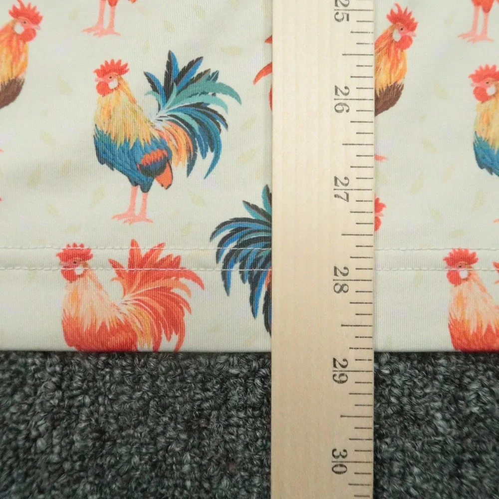 Waggle Shirt Mens Large Cream Cocky Rooster Performance Short Sleeve‎ Golf Polo - Picture 7 of 8